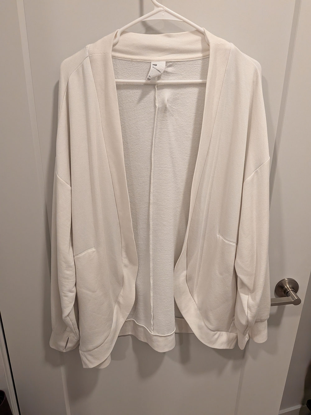 Lightweight Open Front Women's Cardigan Sweater - White